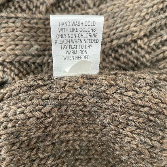 Merona Women Tunic Sweater‎ Vest XL Brown Button Up Wool Blend Office Travel Y3K - Picture 8 of 9